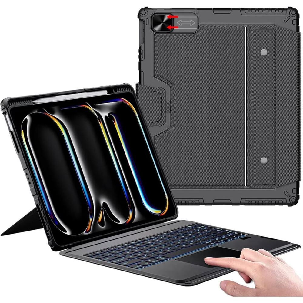 Nillkin IPad Pro 13 Inch Case With Keyboard M4 2024, Slide Camera Cover,